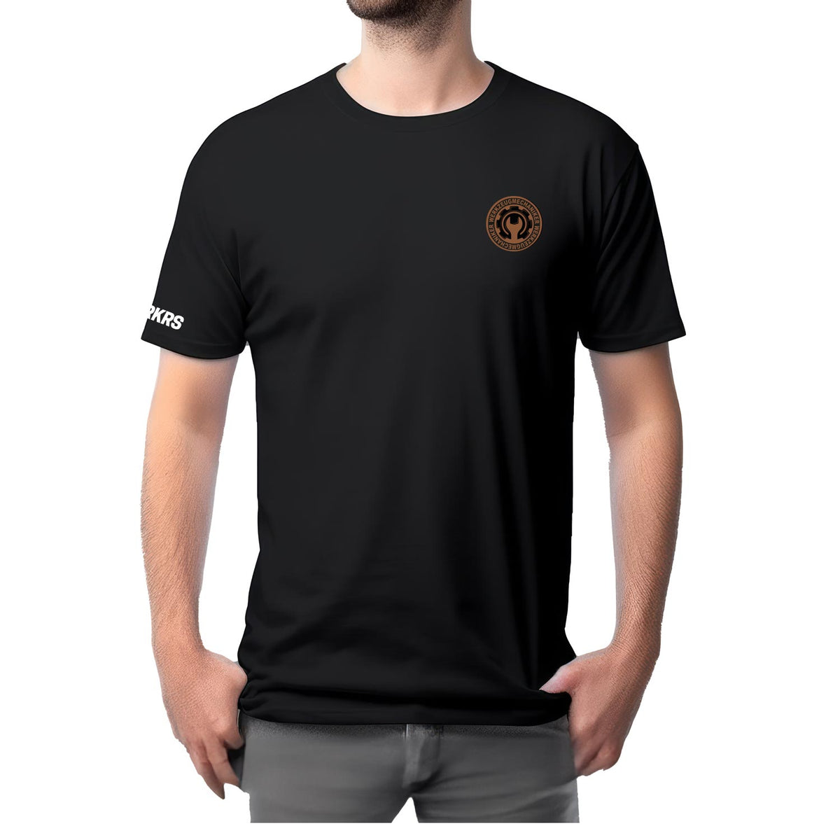 T-Shirt Lederpatch Werkzeugmechaniker